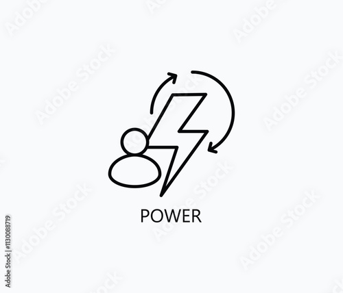 Power Vector, Icon Or Logo Sign Symbol Illustration 
