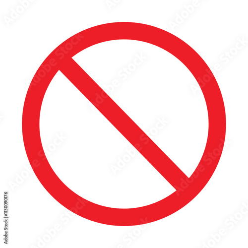 Free Download no sign icon, prohibition symbol, red circle prohibition sign, red crossed circle, vector illustration on transparent background - GFXLoad