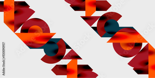 Vibrant abstract background circles with smooth gradients, creating a dynamic and modern design. Ideal for creative, tech, or contemporary-themed projects