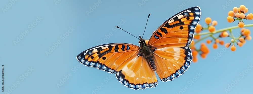 Obraz premium butterfly on flower