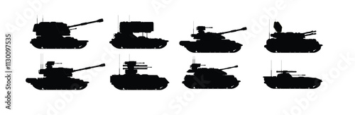 tanks vector set