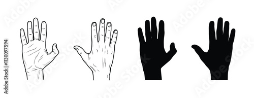 hand of the person