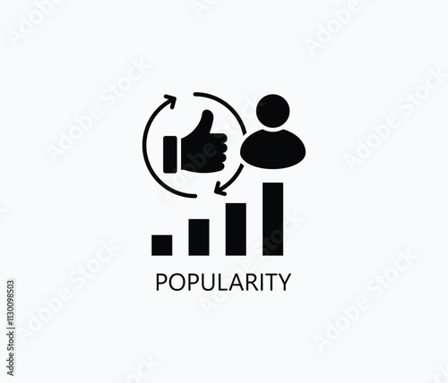 Popularity Vector, Icon Or Logo Sign Symbol Illustration 