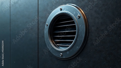 Modern Circular Air Vent on Ship
