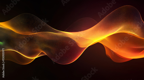 Dynamic Flow of Colorful Energy in 3D Abstract Design photo