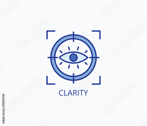 Clarity vector, icon or logo sign symbol illustration 