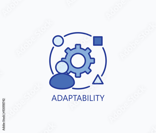 Adaptability vector, icon or logo sign symbol illustration 