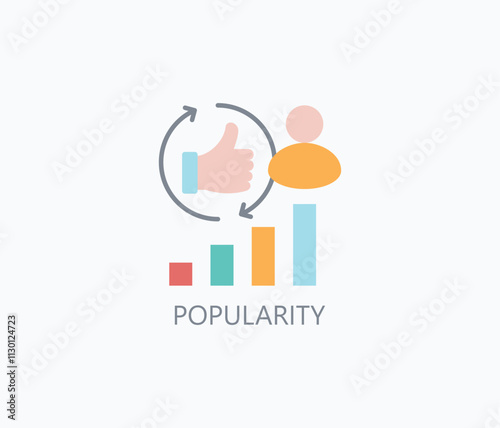 Popularity Vector, Icon Or Logo Sign Symbol Illustration 