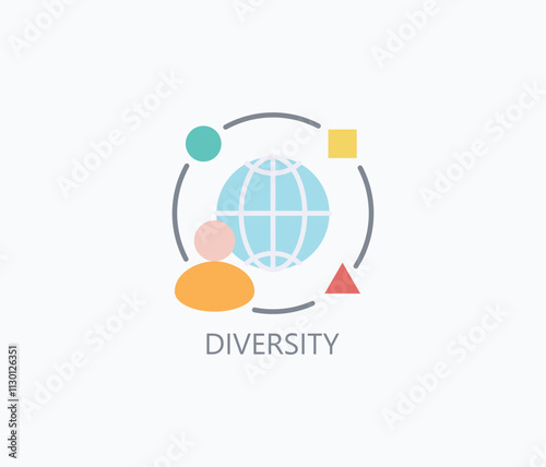 Diversity Vector, Icon Or Logo Sign Symbol Illustration 