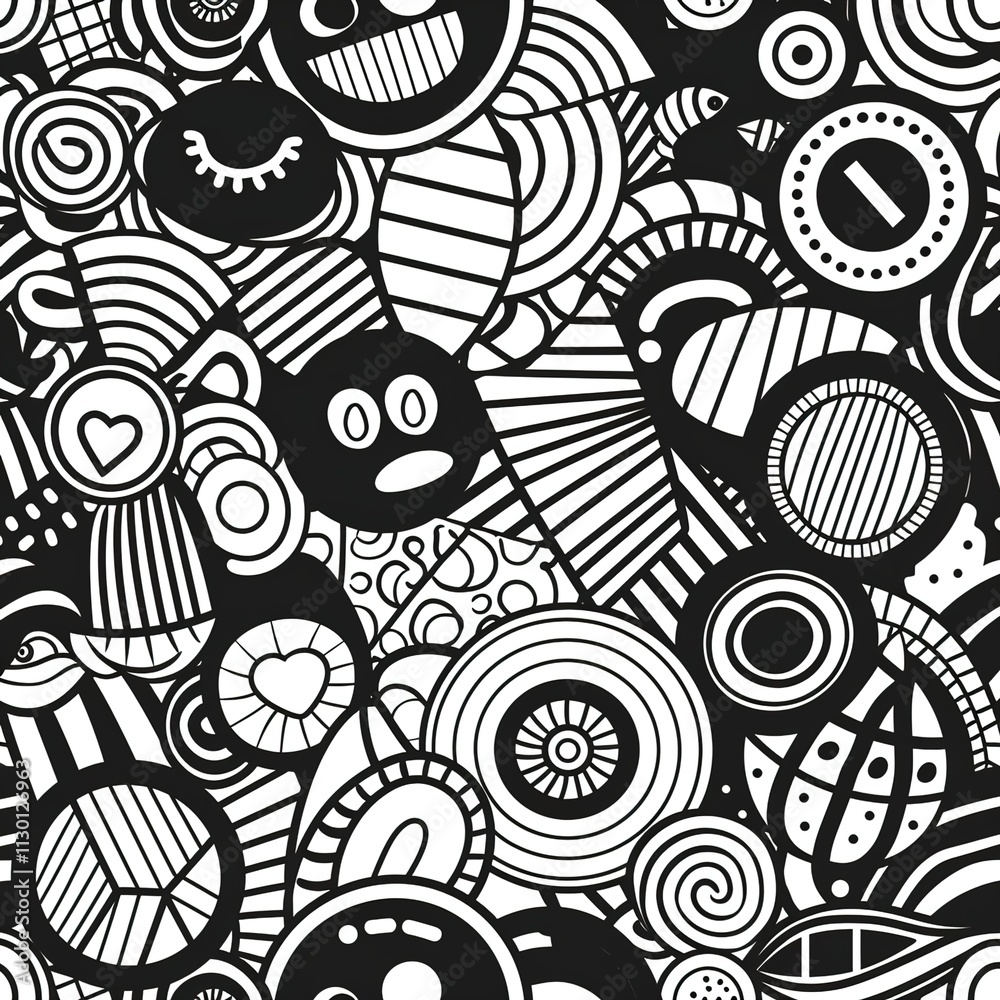Naklejka premium seamless pattern with flowers