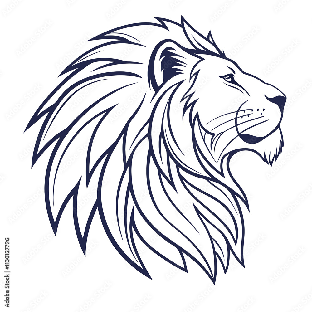 Obraz premium lion head vector