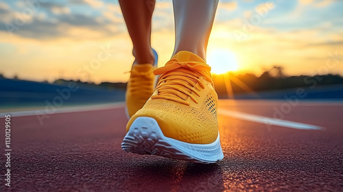 Runner's Sunset Track: Morn...