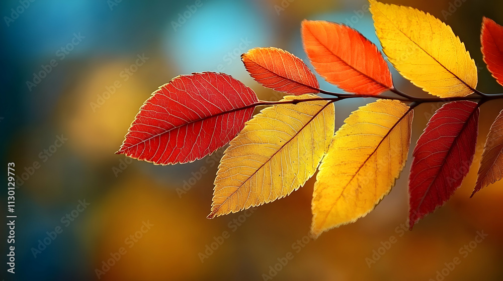 Obraz premium Autumn Leaves: Vibrant Colors, Nature's Beauty