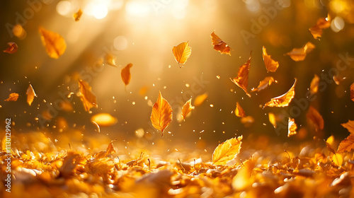 Autumn Leaves Dance in Gold...
