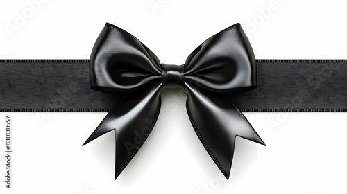 Elegant Black Satin Ribbon ...