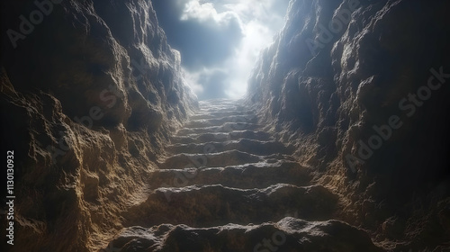Stone Steps Ascending to Li...