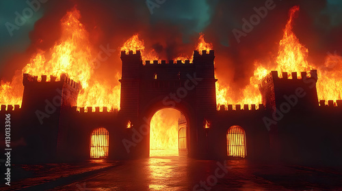 Burning Castle Gate: Infern...