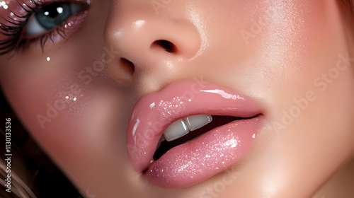Sparkling Pink Lip Gloss: B...
