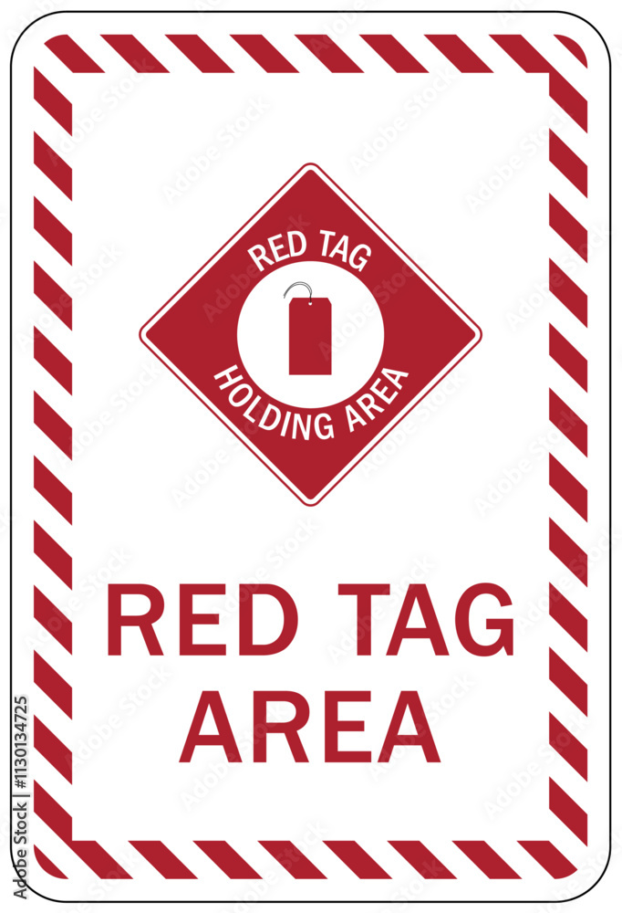 Obraz premium 5S red tag sign