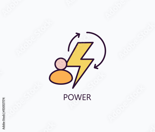 Power Vector, Icon Or Logo Sign Symbol Illustration 