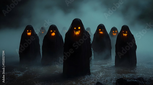 Ghastly Figures Emerge from...
