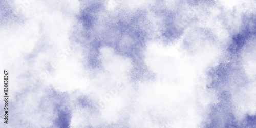 abstract blue Soft cumulus cloudscape sky, wet ink effect sky blue color watercolor, Aquarelle painted fresh and cloudy sky with clouds, Blue winter vector watercolor art background with clouds.