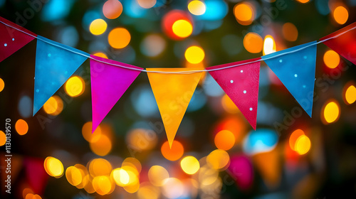 Colorful Bunting Flags Cele...