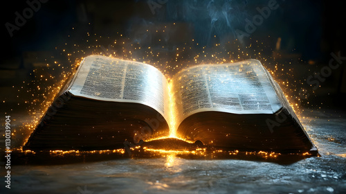 Ancient Book Glows, Magic S...