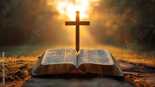 Bible Verses, Cross Sunrise...
