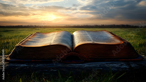 Ancient Book Opens to Sunri...