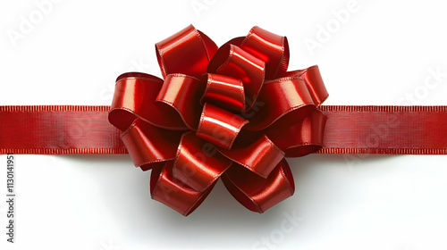 Red Satin Ribbon Bow: Elega...
