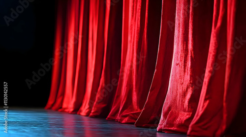 Red Velvet Curtains Stage: ...