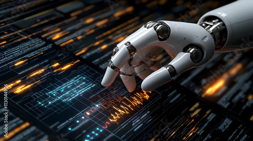 Robot Hand Interacts with D...