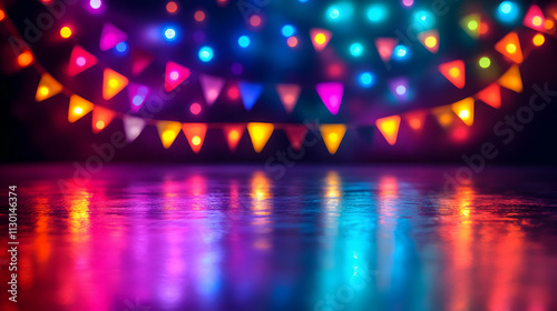 Vibrant Party Lights Reflec...