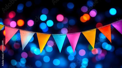 Colorful Bunting Flags Cele...