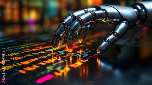 Robot Hand Interacts with D...