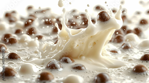 Milk Splashing on Chocolate...