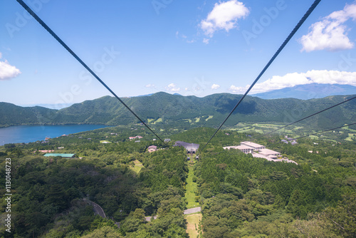 Hakone Ropeway Owakudani Station at Hakone, Kanagawa prefecture, Japan photo