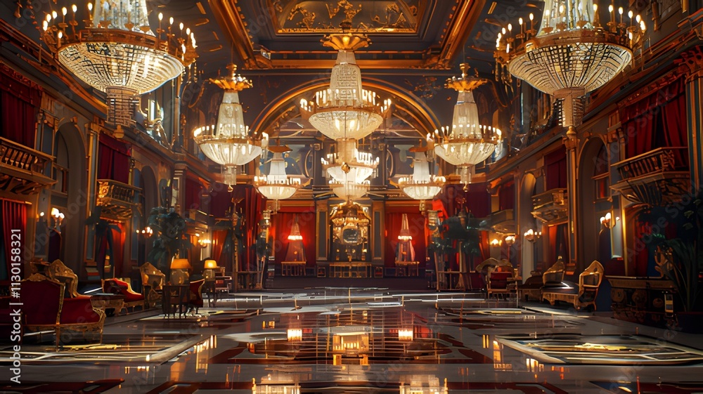 Fototapeta premium Interior background of the royal palace.