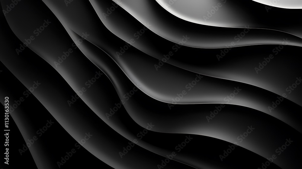 Obraz premium Black abstract geometric background