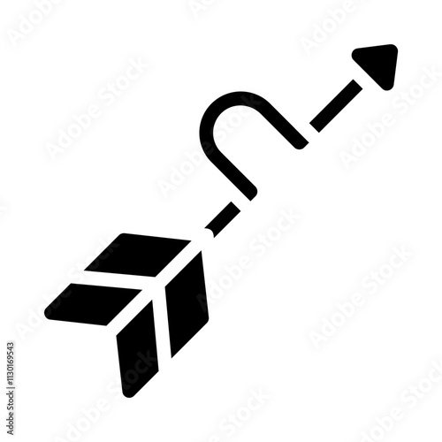 Arrow Headband Solid Icon
