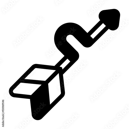 Arrow Headband Glyph Icon