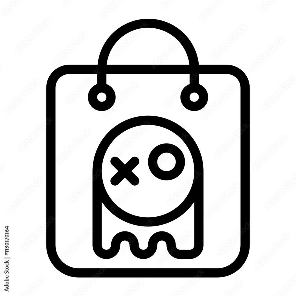 Bag Store Line Icon Bag Store Line Icon