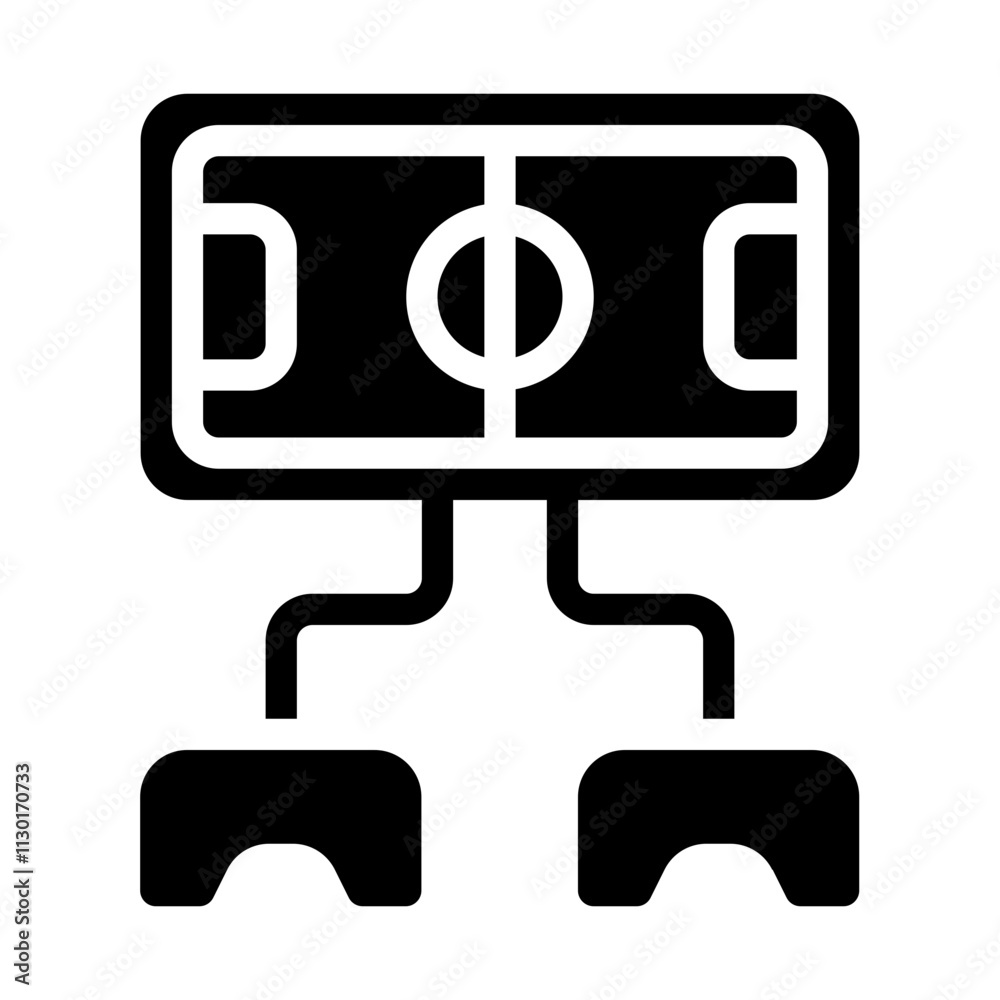 Fototapeta premium Battle Game Solid Icon