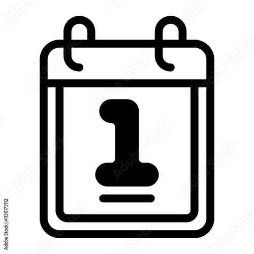 Calendar Glyph Icon