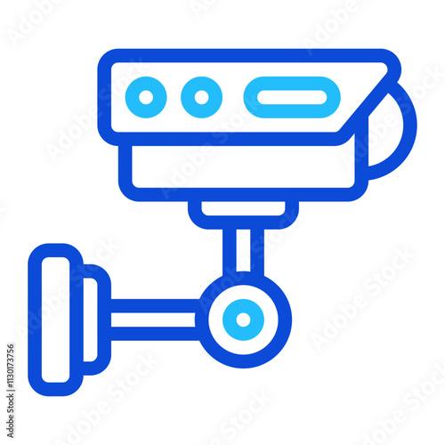 Cctv Camera Duoline Icon