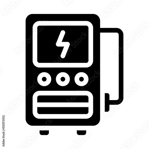 Charging Station Solid Icon