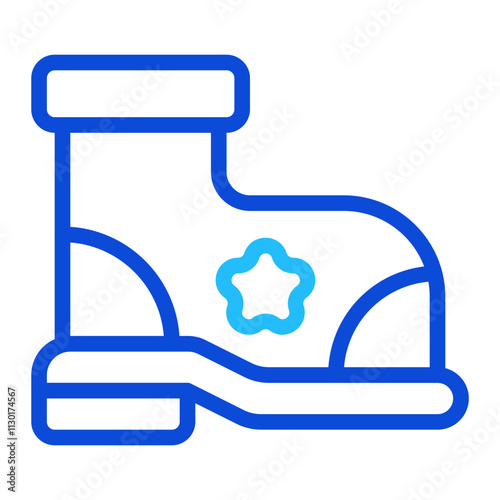 Clown Boot Duoline Icon