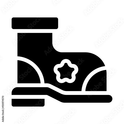 Clown Boot Solid Icon