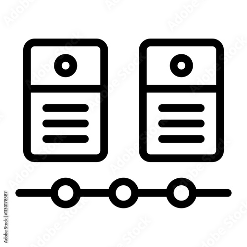 File Server Line Icon